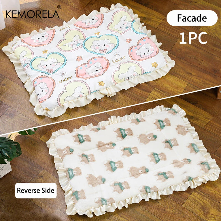 Double Sided Pet Mat Cat Heating Pad Cooling Bed Cat Universal