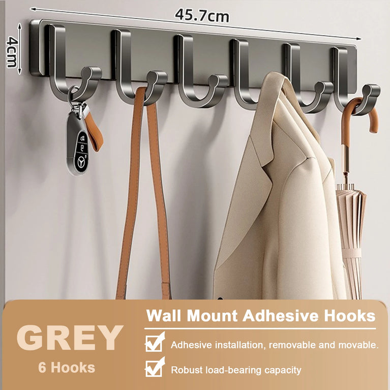 Non Perforated Bathroom Hooks,Wholesale of Door Hooks, Space Aluminum, Bedroom Storage, Clothes Hanger Hooks, Wall Clothes Hook