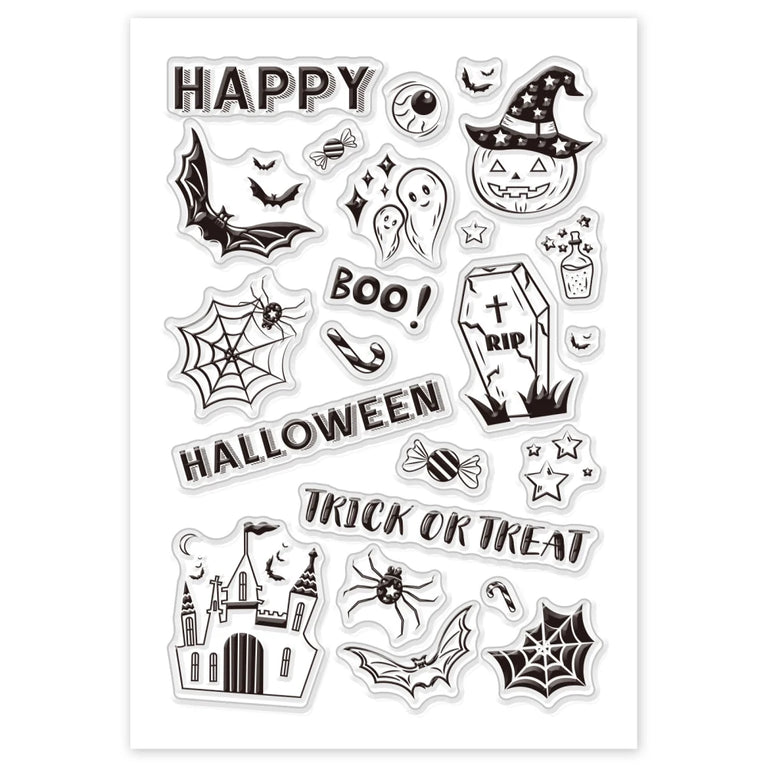 Retro Christmas Label Clear Stamps | Vintage Silicone Seals for Scrapbooking