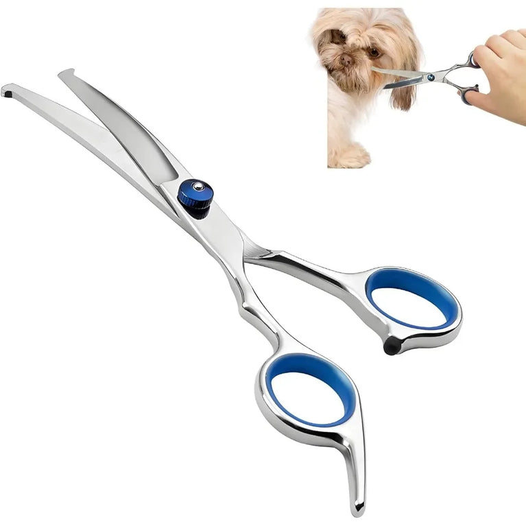 Professional Safe Round-Tip Pet Grooming Scissors | Stainless