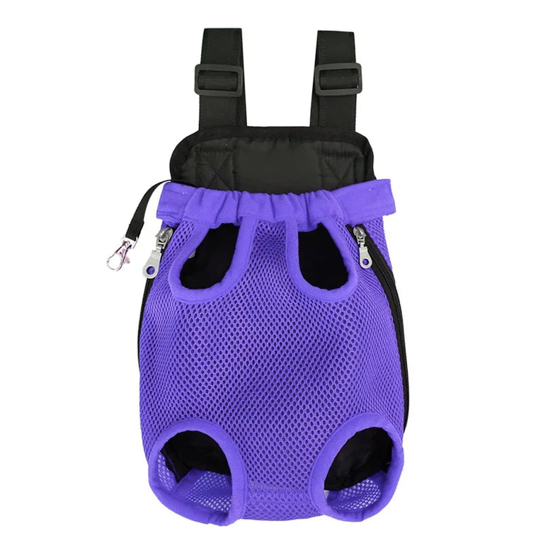 Portable Pet Mesh Backpack | Dual-Shoulder Outdoor Travel Carrier