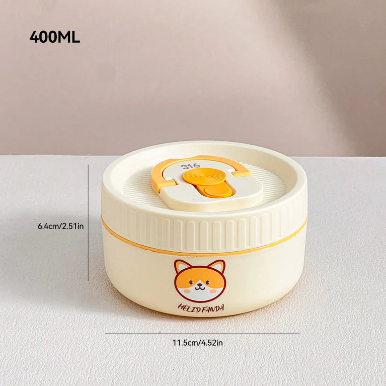 304 Stainless Steel Thermal Bento Lunch Box Leakproof Insulated Food Container