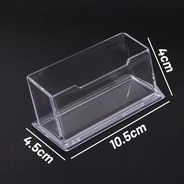 Clear Desktop Business Card Holder Storage Display Stand Organizer