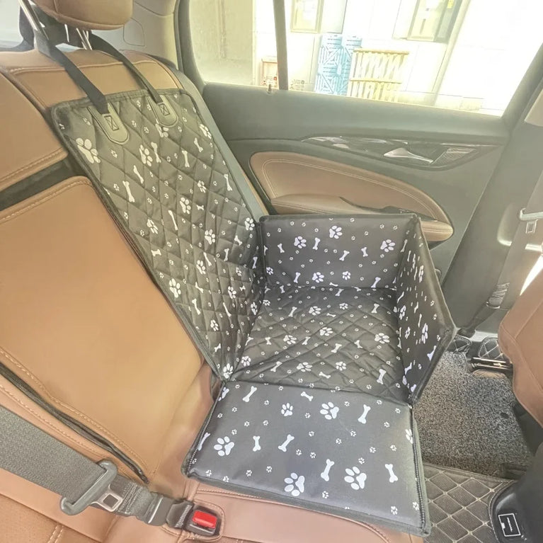 Waterproof Dog Car Seat Carrier Bag Travel Hammock Crate Oxford