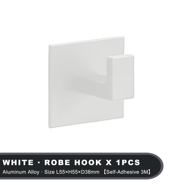 Black Self-Adhesive Wall Hooks For Hanging Keys Clothes Hanger Door Metal Robe Hook Coat Rack Towel Holder Bathroom Accessories