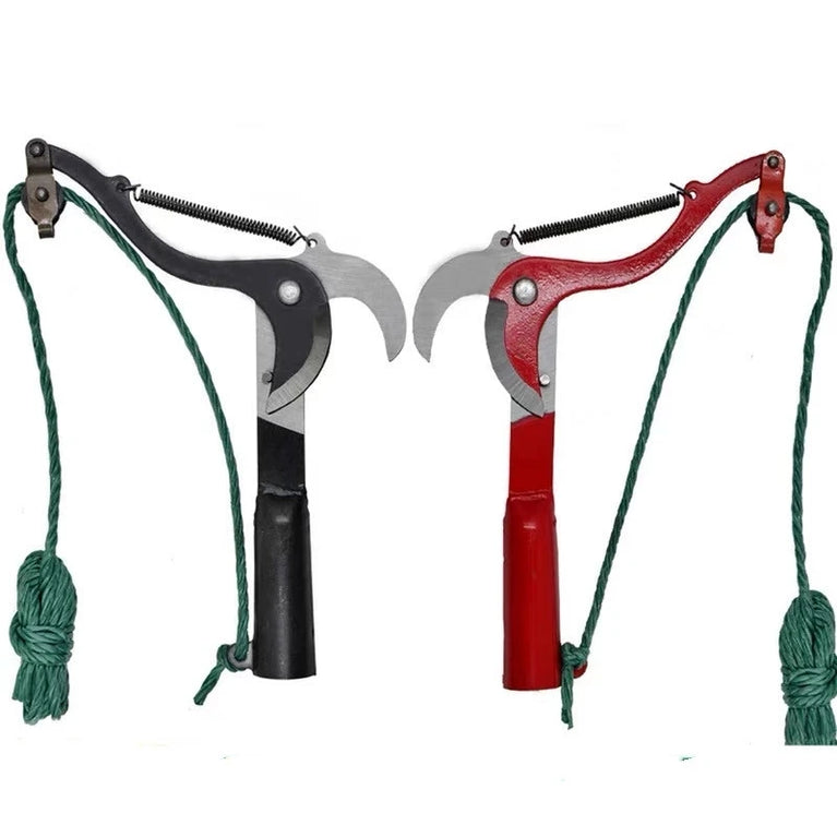 High Branch Extension Lopper Tree Pruner Saw Cutter Rope Garden Tool