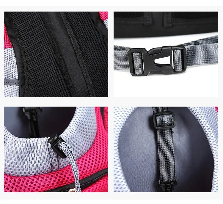 New Dog Pet Backpack Carrier Travel Bag Front Pack Breathable Adjustable Safety Outdoor