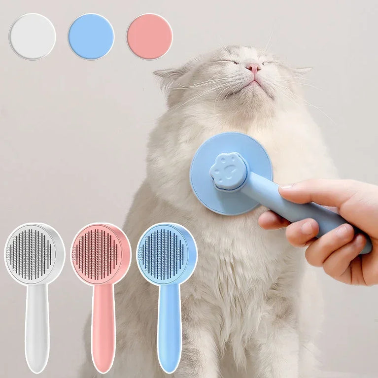 Cats Brush for Shedding Self Cleaning Slicker Grooming Massage Comb