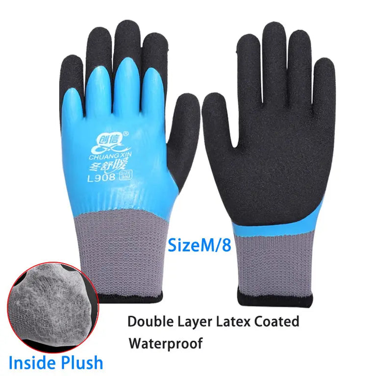Super Grip Rubber Coated Waterproof Gardening Gloves Anti Slip Work