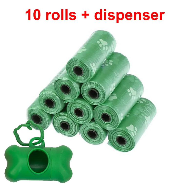 10 Roll Biodegradable Dog Poop Bags Compostable Waste Bags