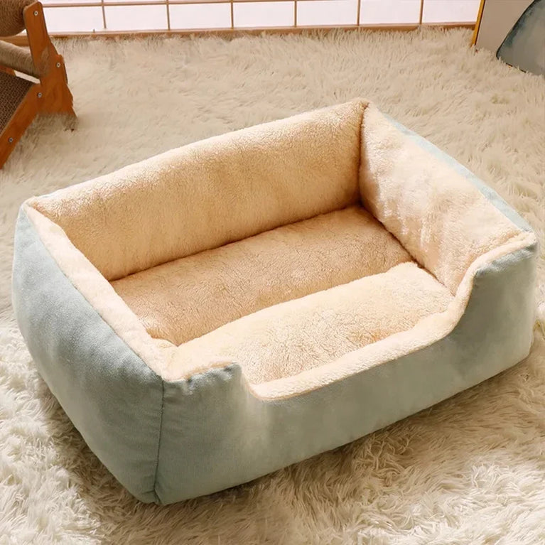 Soft Plush Cat Bed Cushion Basket House for Cats
