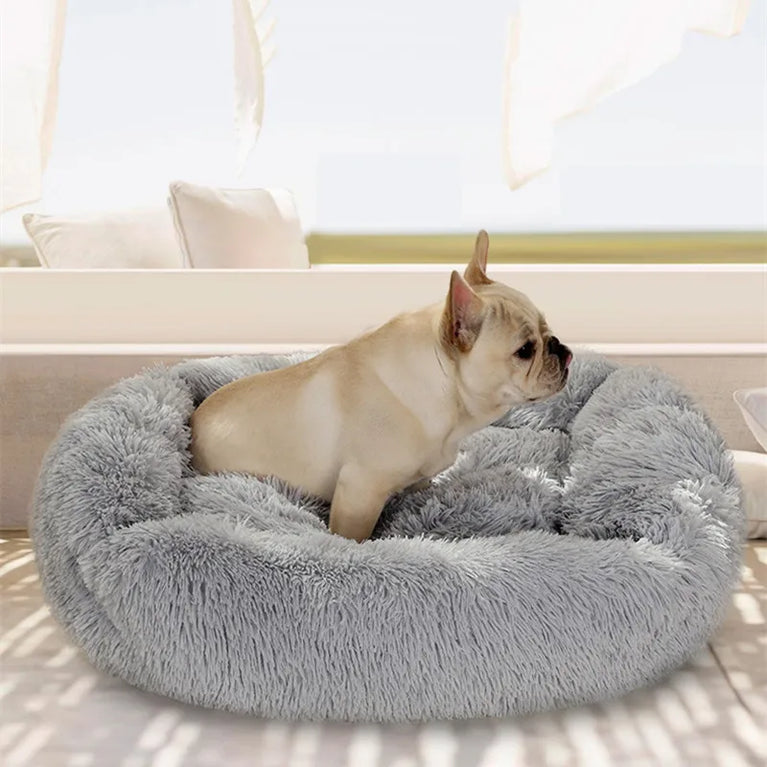 Super Soft Plush Pet Bed Dog Basket Cushion Sleeping House