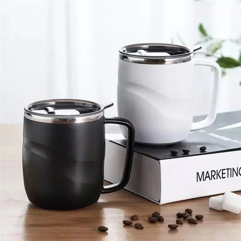 Stainless Steel Coffee Mug 400ml Insulated Travel Mug with Lid