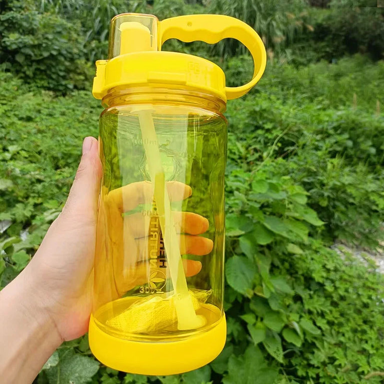 1000ML Straw Sports Waterbottle Tritan Gym Hiking Fitness Bottle