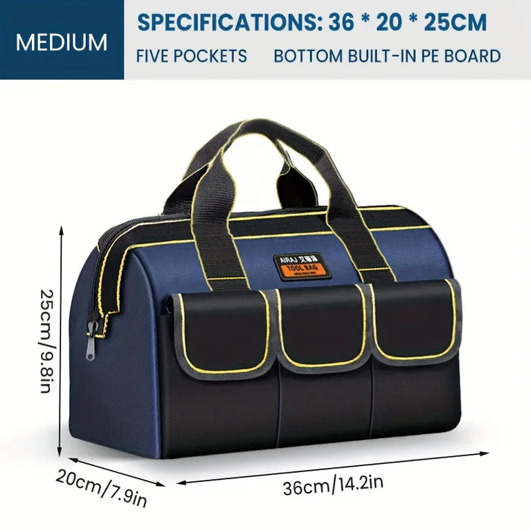 Professional Heavy-Duty Tool Bag | Industrial-Grade Electrician & Tradesman Organizer