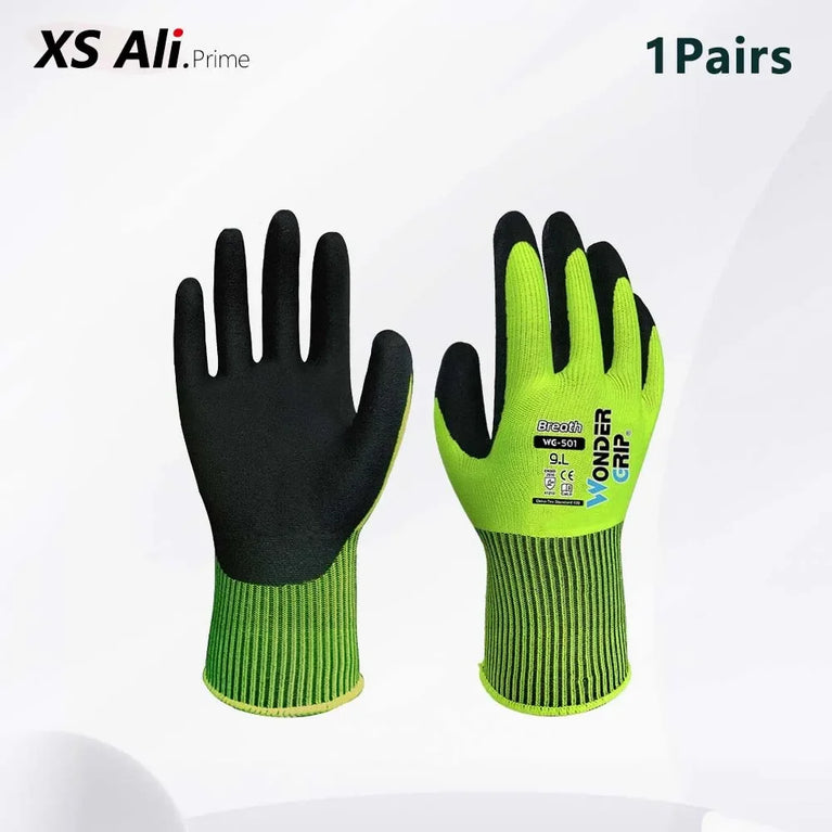 Nitrile Coated Gardening Gloves Breathable Grip Work Protection