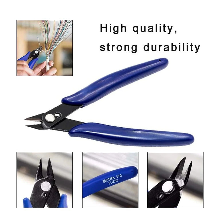 Diagonal Wire Cutters | Precision Electronic Side-Cutting Pliers