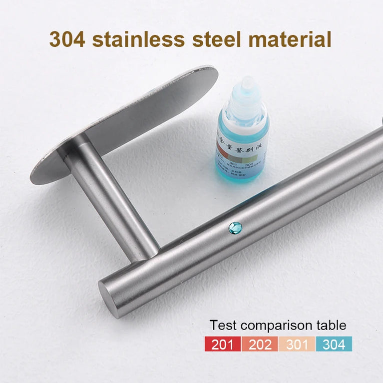 Stainless Steel Paper Towel Holder | Multi-Function Wall Mount & Under Cabinet Rack