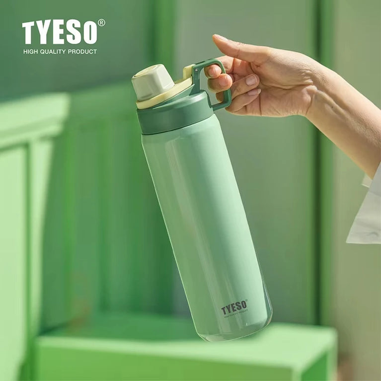 600ml Insulated Stainless Steel Water Bottle with Straw Flask
