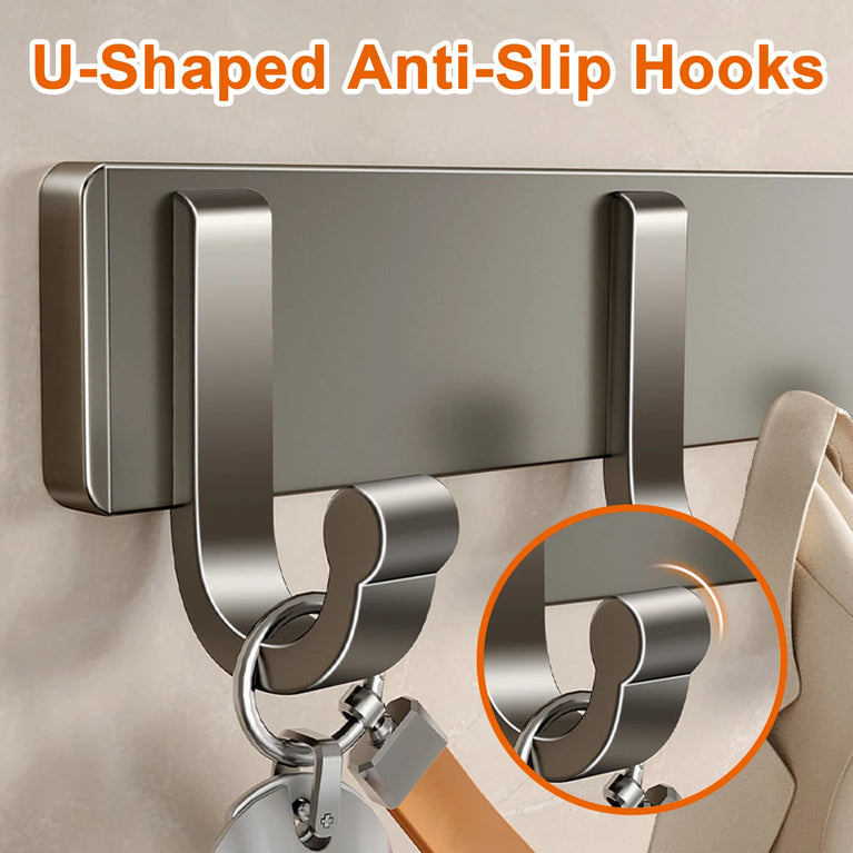 Non Perforated Bathroom Hooks,Wholesale of Door Hooks, Space Aluminum, Bedroom Storage, Clothes Hanger Hooks, Wall Clothes Hook
