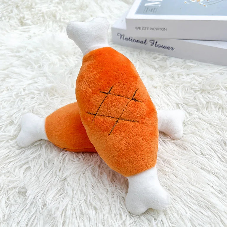 Plush Sleeping Duck Dog Toy Squeaky Chew Toy for Training Fun
