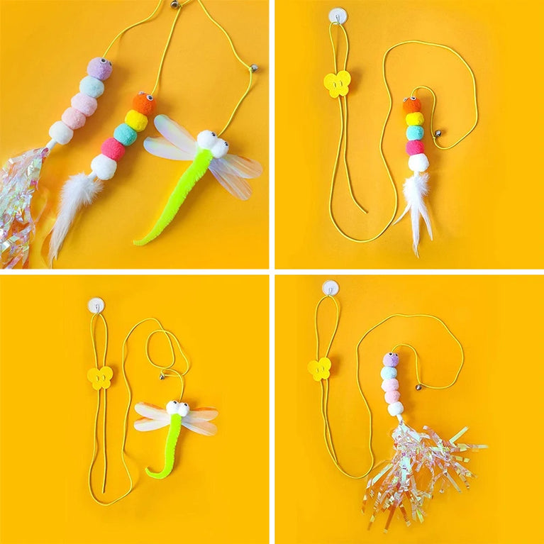 Door Hanging Cat Toy Elastic Rope Teasing Swing Interactive Fun