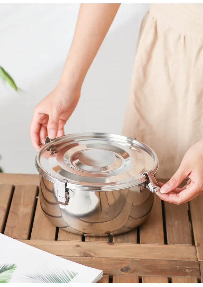 350-3000ML Microwave Stainless Steel Leakproof Bento Lunch Box Food Container