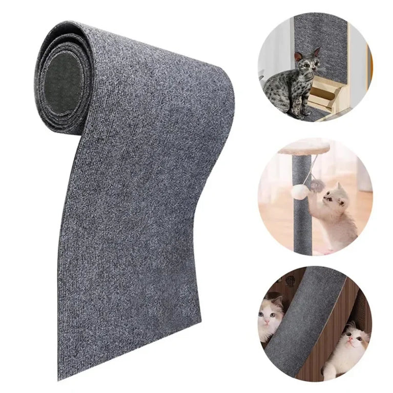 Trimmable Cat Scratching Mat Sofa Protector Cat Scratch Carpet Self Adhesive Cat Furniture Guard