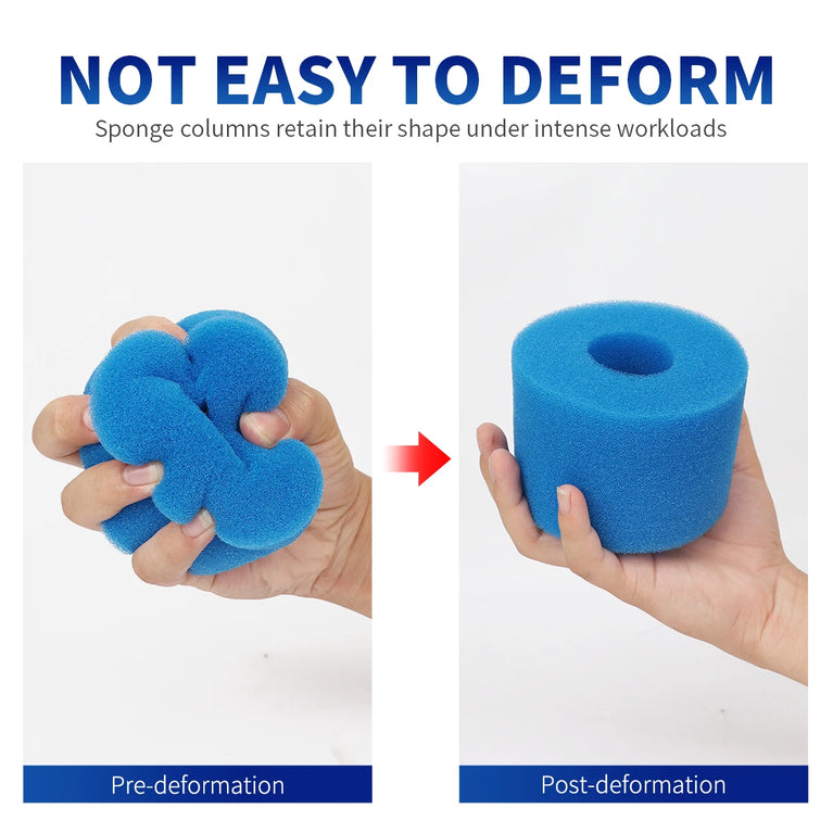 Reusable Pool Filter Sponge | Washable Foam Cartridge Replacement for Intex S1