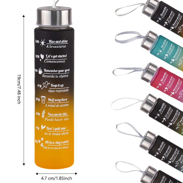 300ML Leak Proof BPA Free Fitness Sports Water Bottle Portable