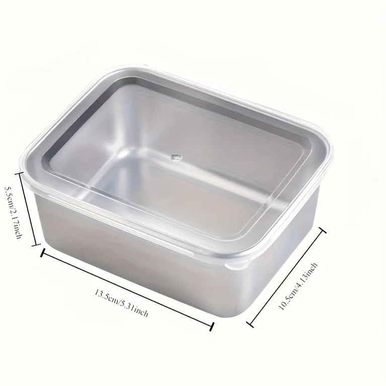 5PC Stainless Steel Food Storage Containers Airtight BPA Free Meal Prep Lunch Set