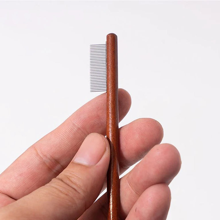 Pet Woodiness Facial Cleaning Comb & Hair Repair Scissors