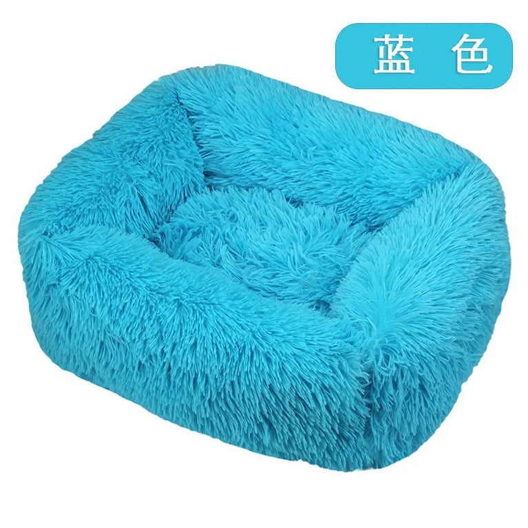 Super Soft Plush Pet Bed Dog Basket Cushion Sleeping House