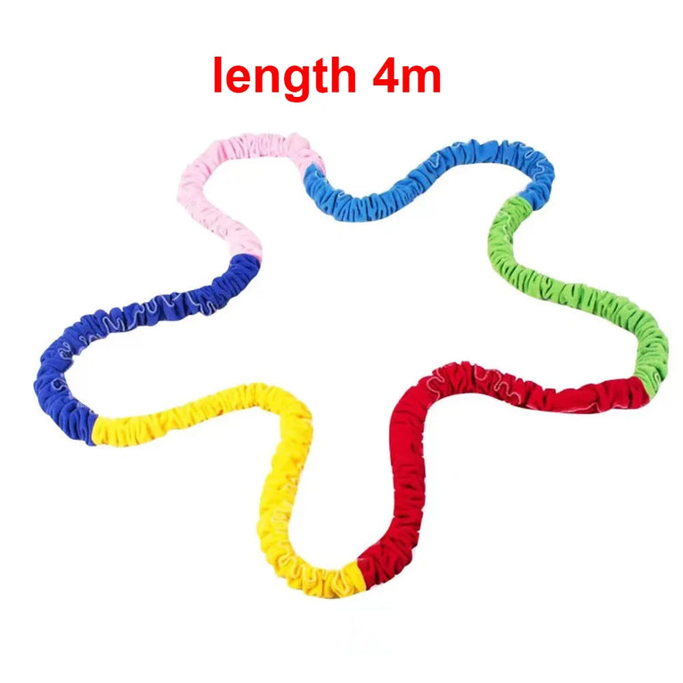 Rainbow Pull Rope | Outdoor Team Cooperation Elastic Loop
