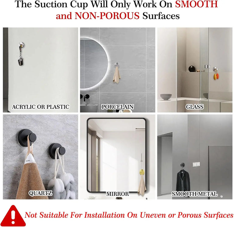 Black/white Vacuum Suction Cup Hooks Punch Free Bath Sucker Hook Wall Hook Hanger Glass Kitchen Bathroom Hooks for Towel Handbag