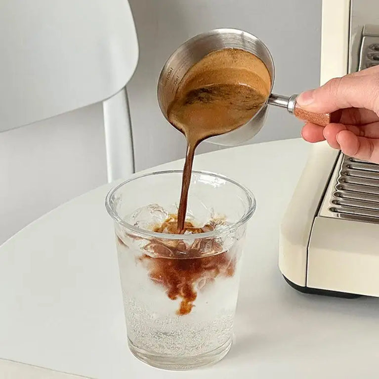 Stainless Steel Coffee Extraction Cup | Professional Espresso Measuring & Ounce Cup
