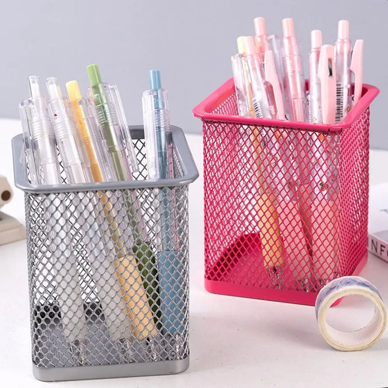 Multifunction Mesh Pen Pot Desk Tidy Stationery Organiser
