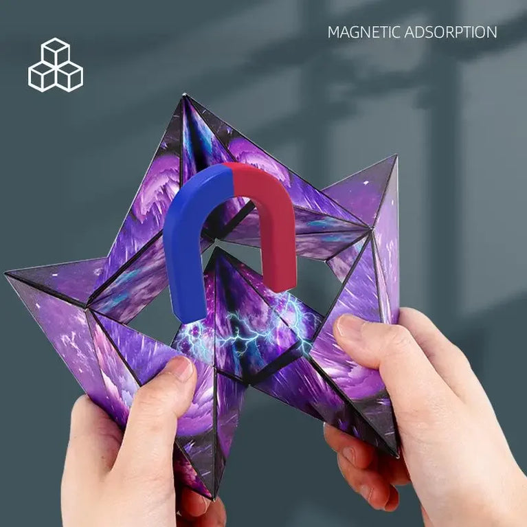 Changeable Magnetic Geometry Cube | 3D Anti-Stress Shape-Shifting Puzzle