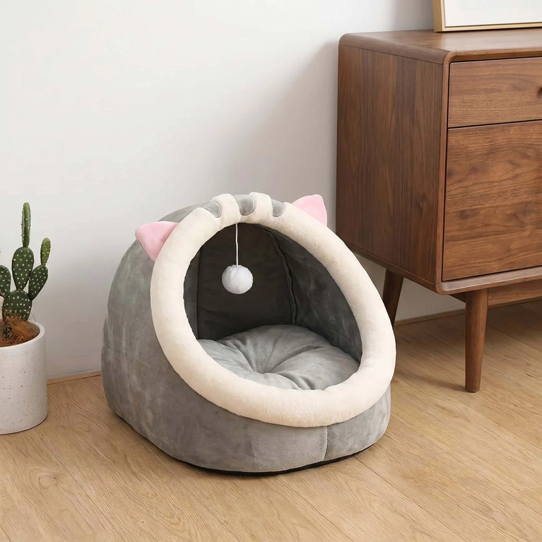 Soft Cozy Cat House Bed Tent Warm Deep Sleep Comfort Nest