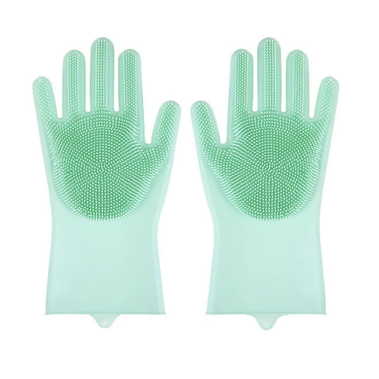 Silicone Pet Grooming Gloves | Hair Remover & Bath Scrubber