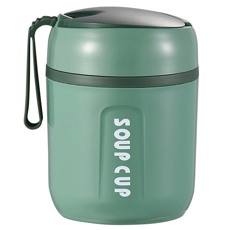 304 Stainless Steel Thermo Soup Cup 530ml 480ml Leakproof Vacuum Insulated Jar
