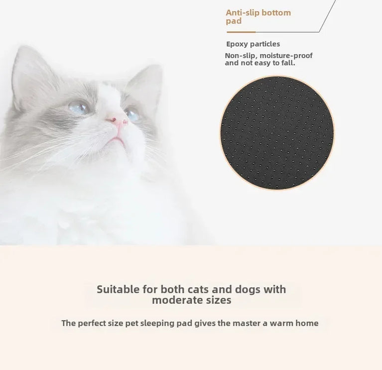Winter Dog Bed Mattress Removable Washable Large Pet Sleeping Mat