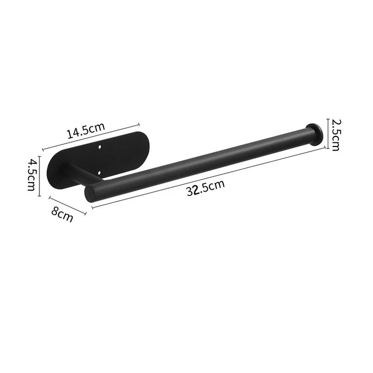 Stainless Steel Paper Towel Holder | Multi-Function Wall Mount & Under Cabinet Rack