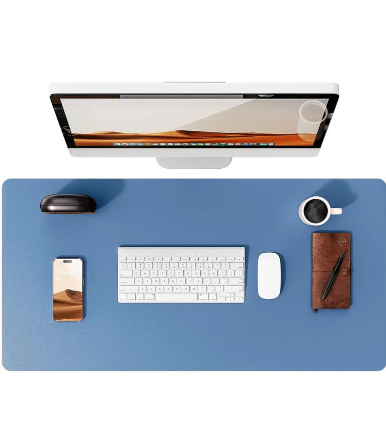 Professional Leather Desk Pad | Large Non-Slip Mouse Pad & Desk Protector