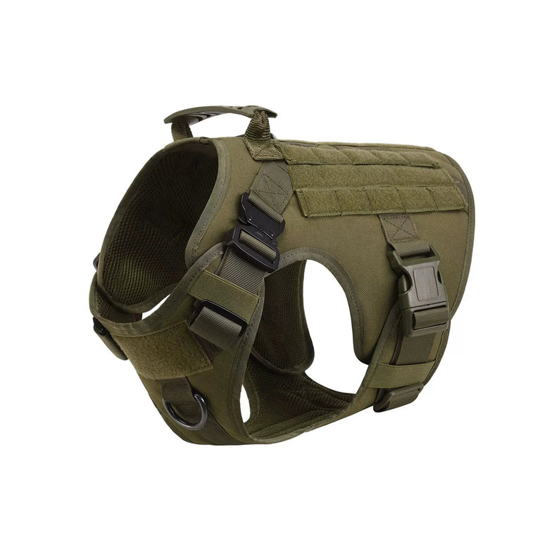 Military Tactical Dog Harness Adjustable Heavy Duty Training Vest For Large Dogs