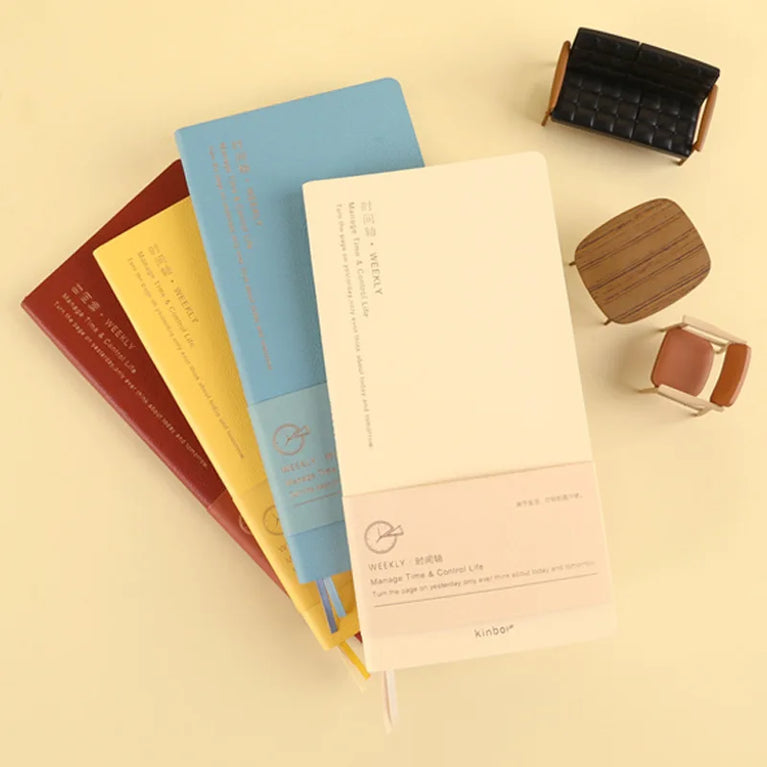 Undated Weekly Planner | 16K Portable Agenda & Time-Management Notebook