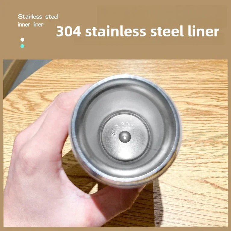 500ml Gradient Stainless Steel Insulated Water Bottle Flip Lid
