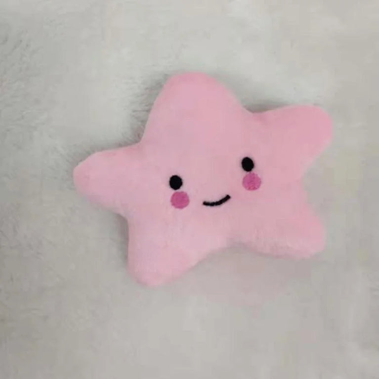 Plush Pentagram Squeaky Dog Toy Interactive Chew Toy Fun
