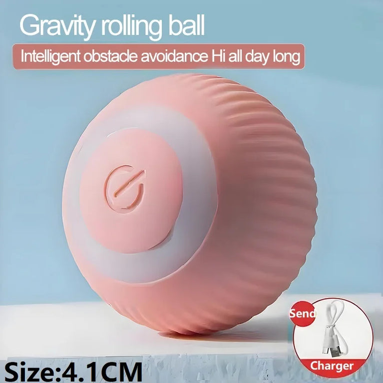 New Interactive Cat Ball Automatic Indoor Electric Roll Silicone Pet Toy MWJ01
