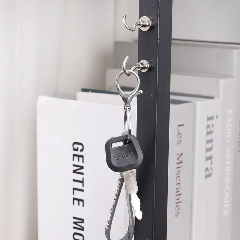 20/1PCS Metal Strong Magnetic Hook Wall-mounted Heavy-duty Magnetic Hook Key Hanger Home Kitchen Bathroom Accessories Magnet